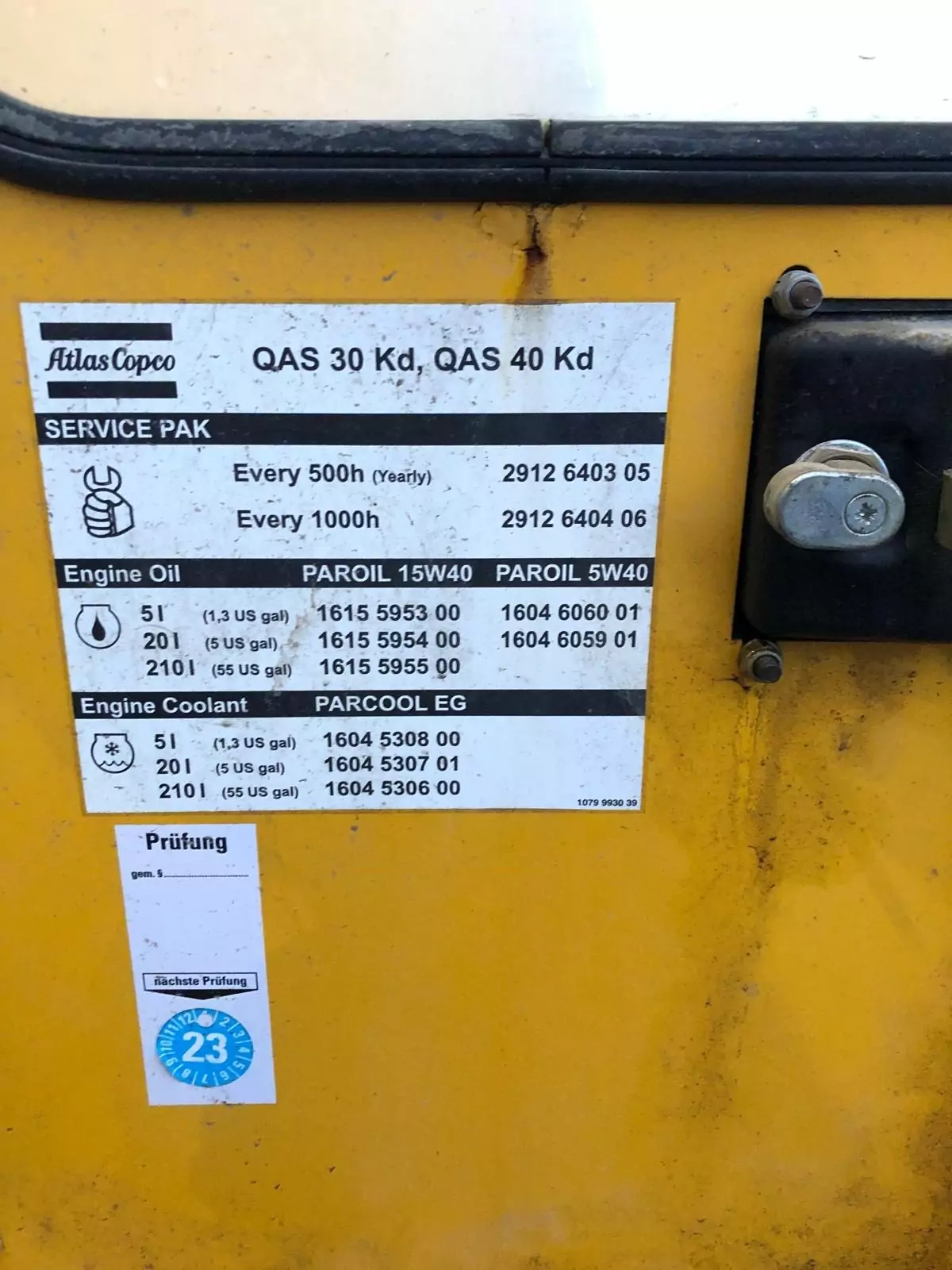 Atlas Copco QAS 30 Generator/defekt – Bild 2